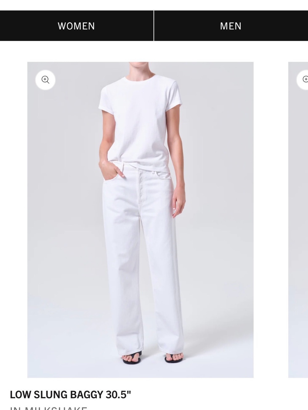 Agolde Fran Jeans - Milkshake (white)